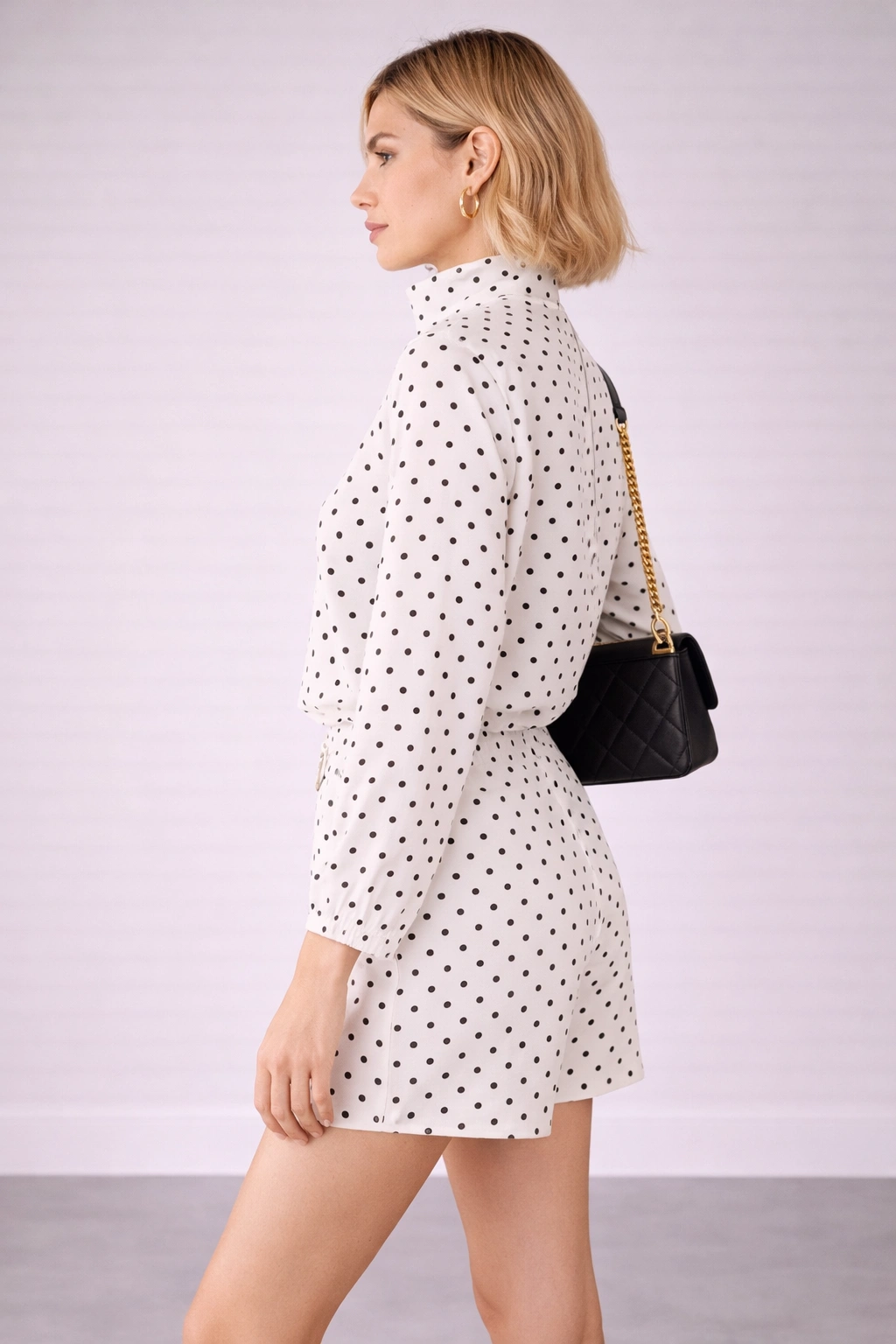 Conjunto Estampado Casual Poá
