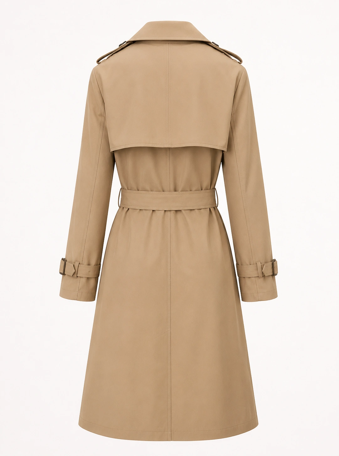 Trench Coat Longo com Faixa
