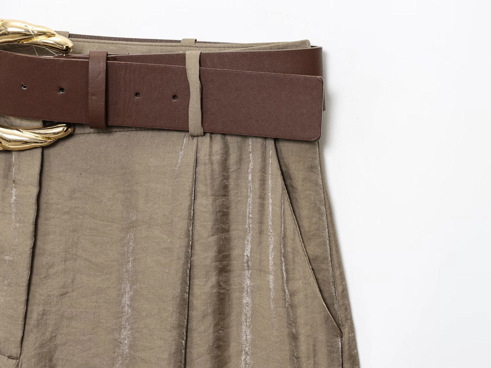Calça Pantalona Cintura Alta