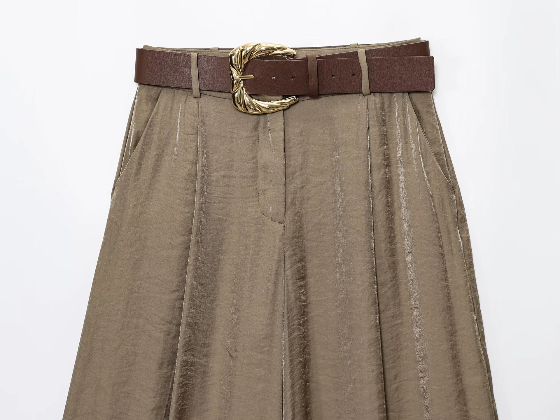 Calça Pantalona Cintura Alta