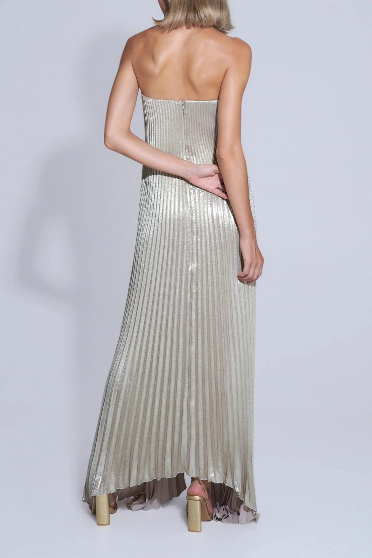 Vestido Victoria Longo Plissado