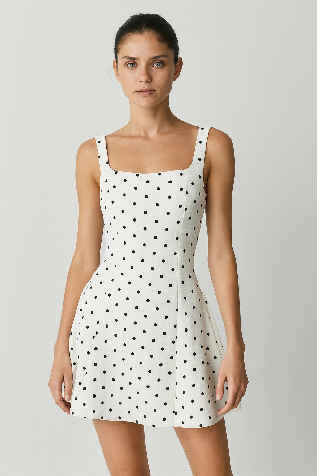 Vestido Amélie Curto em Poá