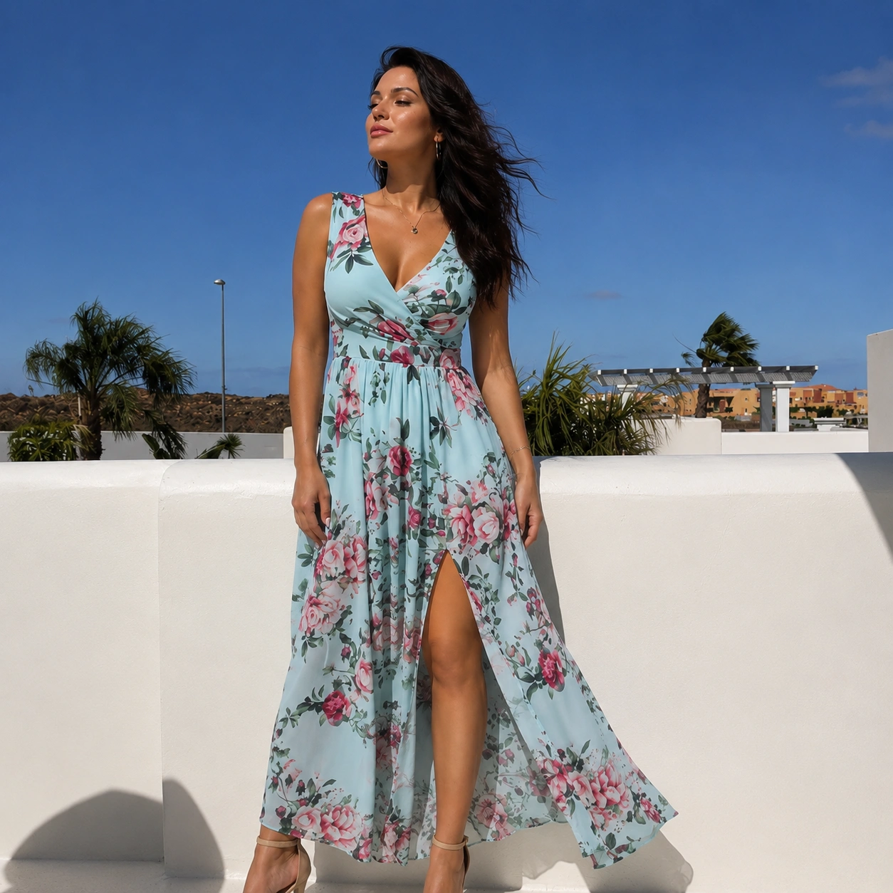 Vestido Charlotte Longo Floral