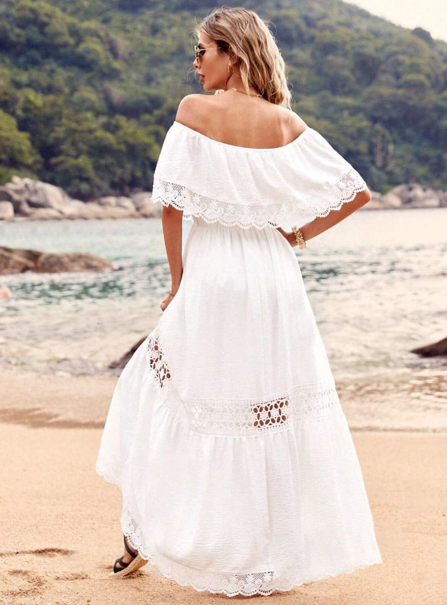 Vestido Longo Capri Off White