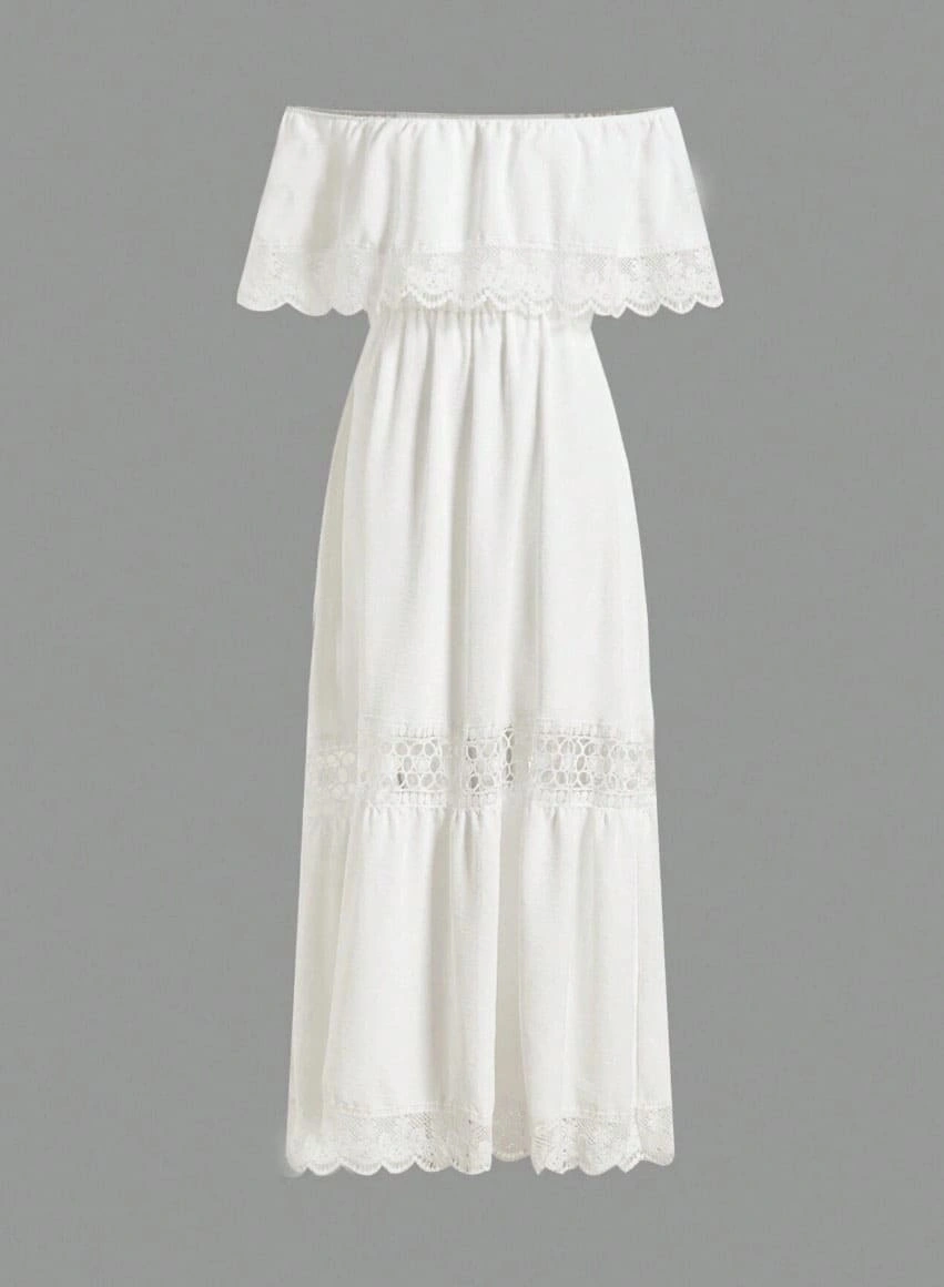 Vestido Longo Capri Off White