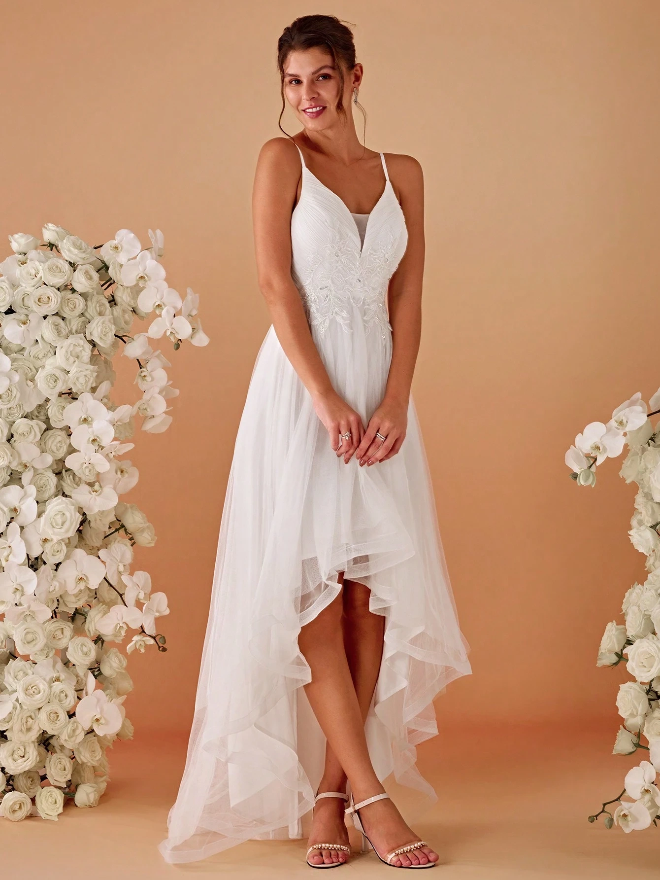 Vestido Mullet Amélie em Tule Bordado