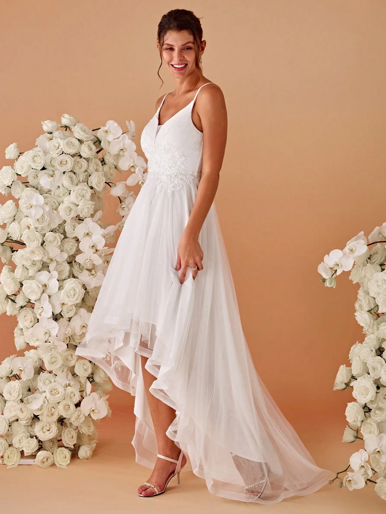 Vestido Mullet Amélie em Tule Bordado