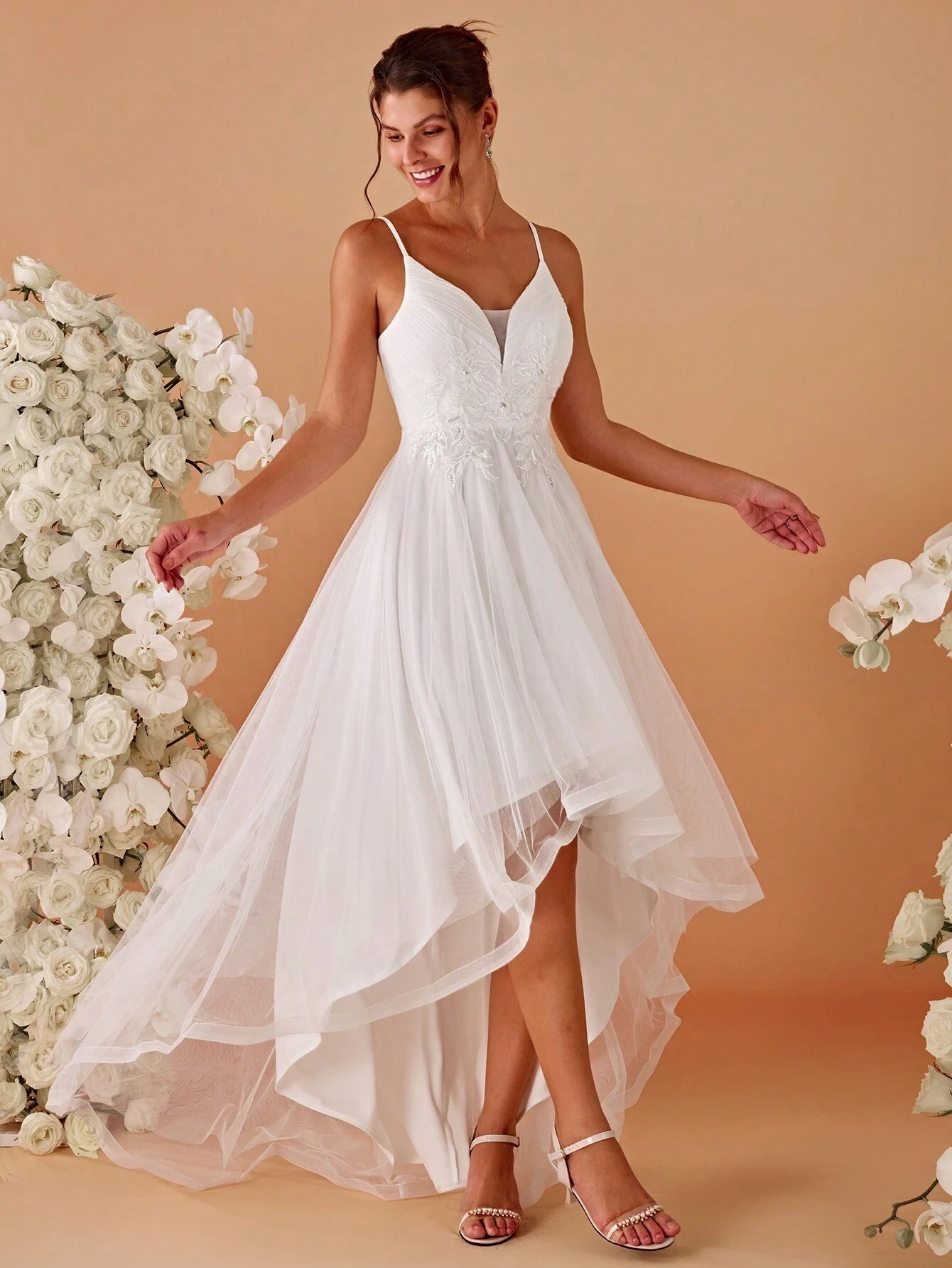 Vestido Mullet Amélie em Tule Bordado