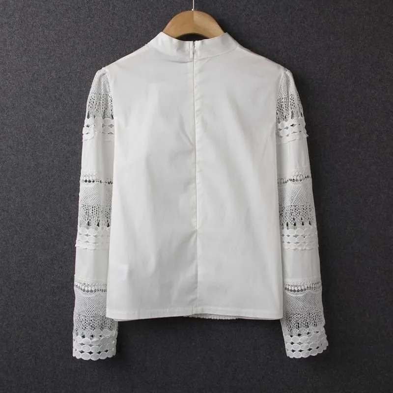 Blusa White Detalhe em Renda - Imagem 7