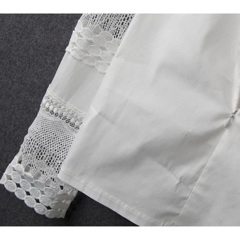 Blusa White Detalhe em Renda - Imagem 8