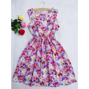 Vestido Acinturado Floral