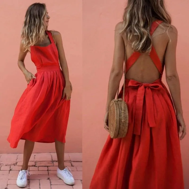Vestido Midi Vermelho - Imagem 3
