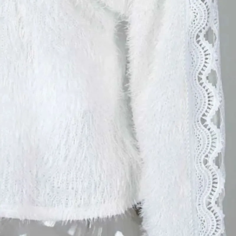 Blusa Pelinhos e Renda Branca - Imagem 4