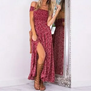 Vestido Floral Ciganinha