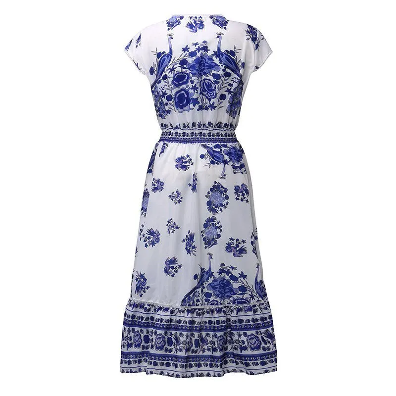 Vestido Maxi Decote em V - Imagem 5