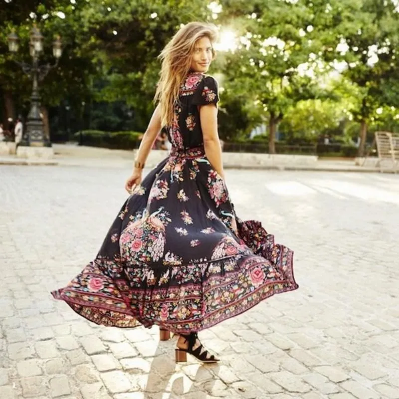 Vestido Maxi Vintage - Imagem 4