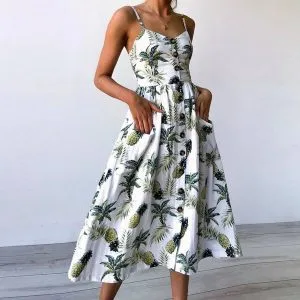 Vestido Midi Abacaxi