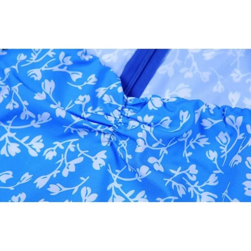 Vestido Midi Azul Vintage - Imagem 7