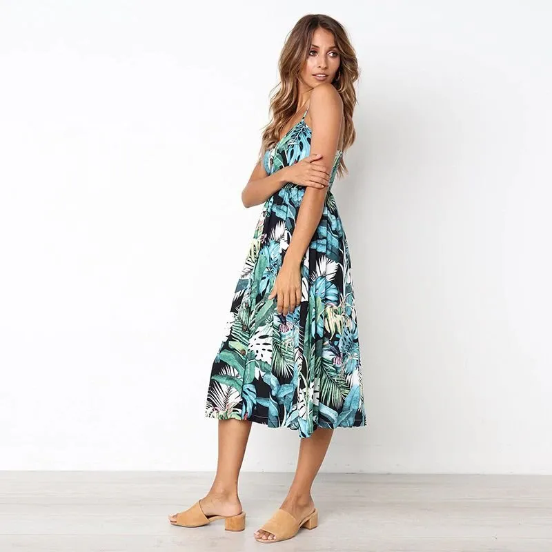 Vestido Midi Folhagens - Imagem 6