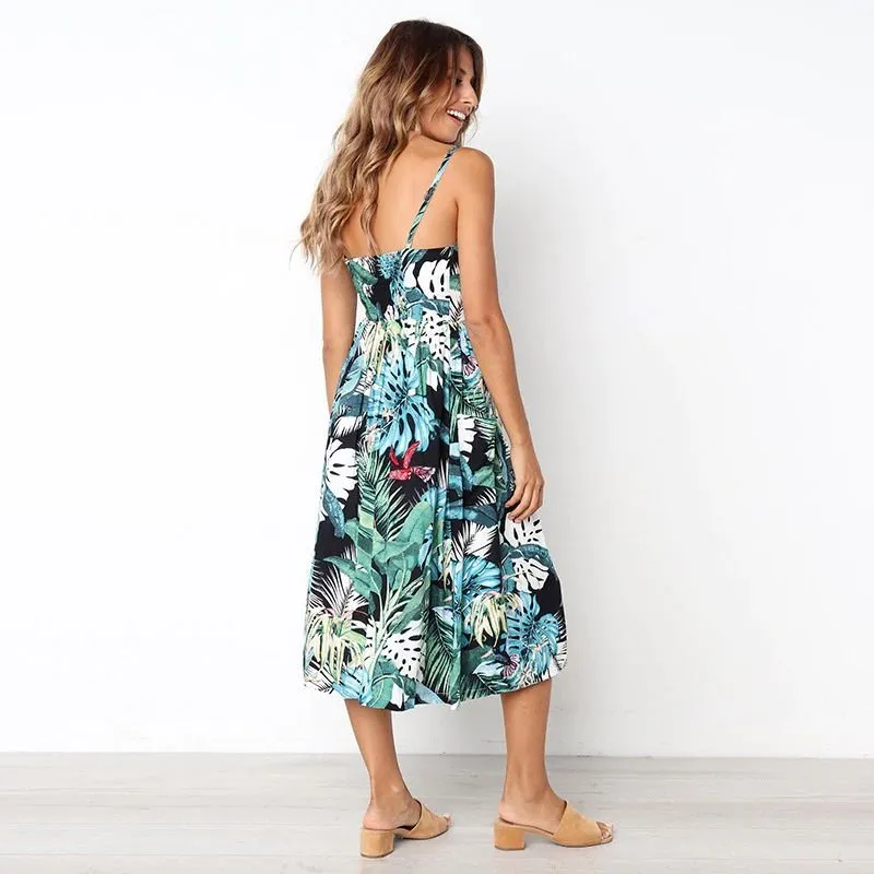 Vestido Midi Folhagens - Imagem 7