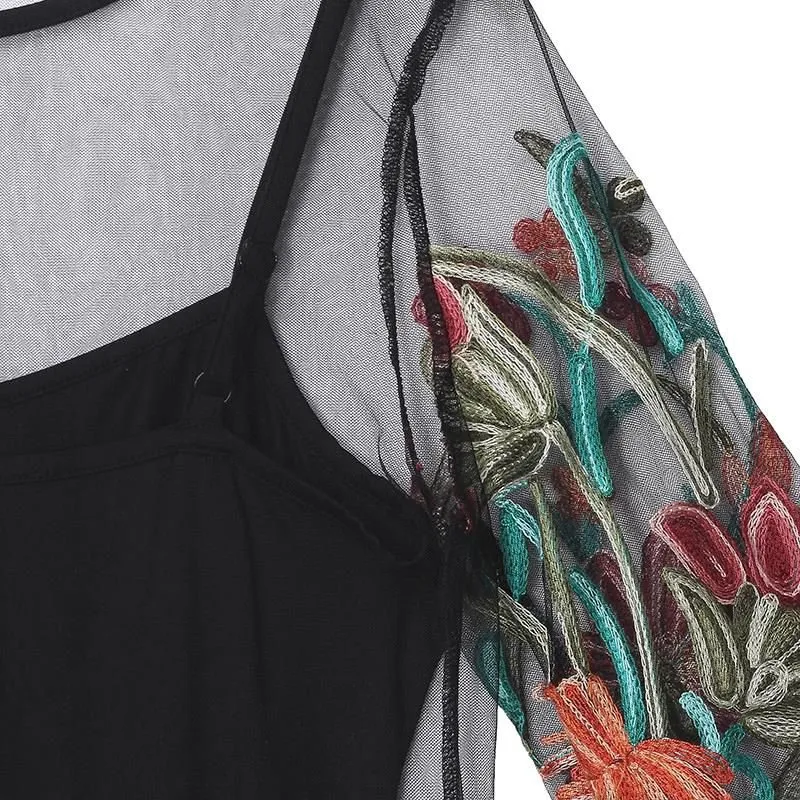 Vestido Sobreposição Bordado - Imagem 7