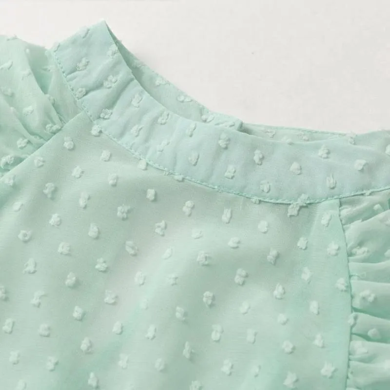 Blusa Manga Bufante Verde - Imagem 9