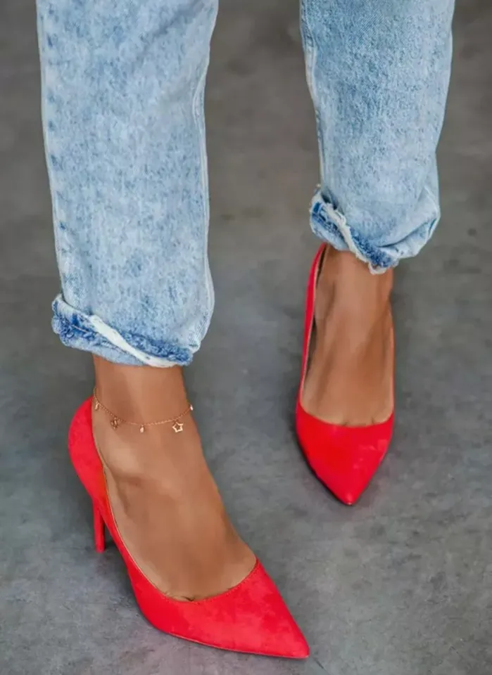 Scarpin Couro Camurça - Imagem 12