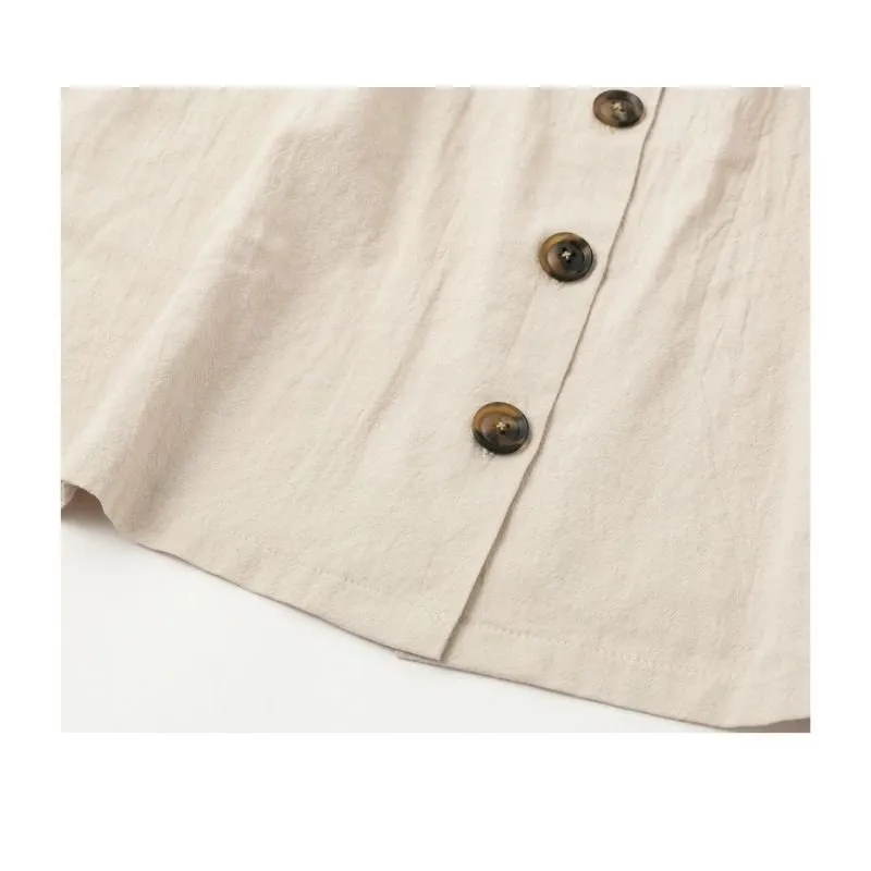 Vestido de Linho Acinturado - Imagem 8