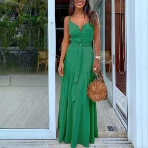 Vestido Longo Chiffon