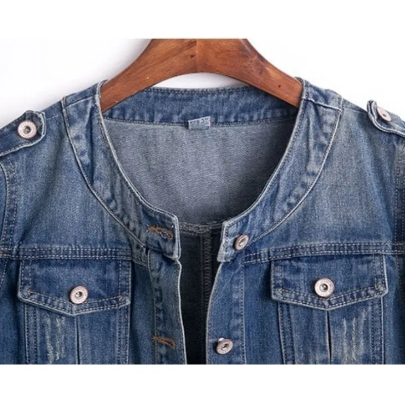 Jaqueta Jeans Gola Redonda - Imagem 3