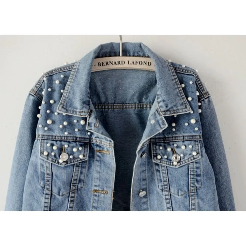 Jaqueta Jeans Pérolas - Imagem 3