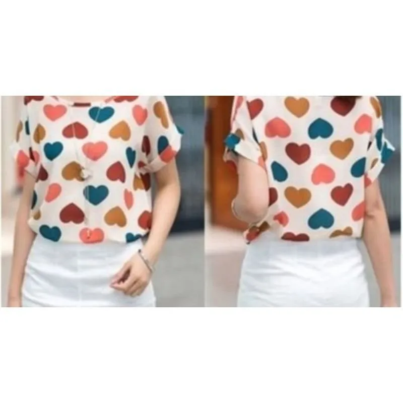 Blusa com Estampa de Corações - Imagem 2