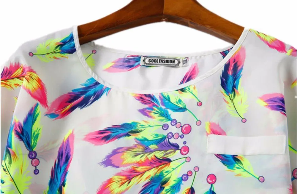 Blusa de Penas Coloridas - Imagem 4