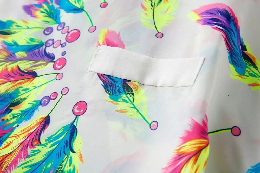 Blusa de Penas Coloridas - Imagem 5