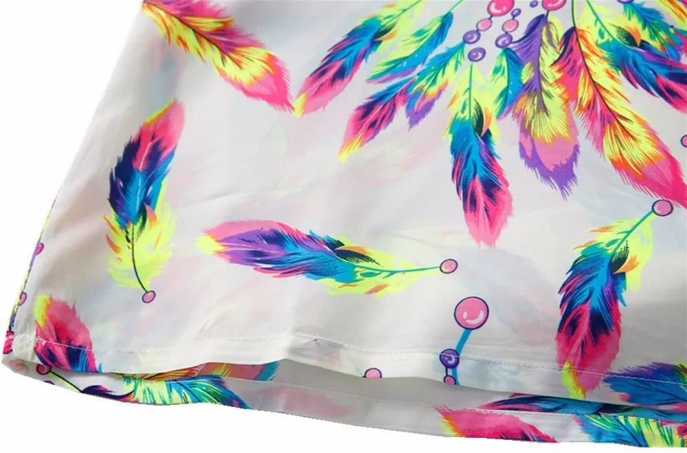 Blusa de Penas Coloridas - Imagem 7