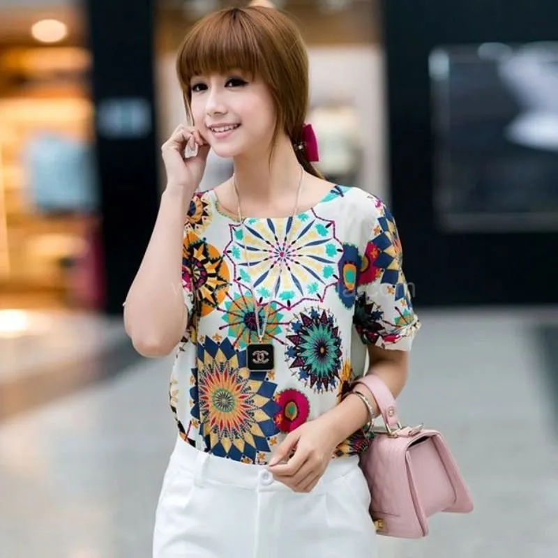 Blusa Estampa Psicodélica - Imagem 7