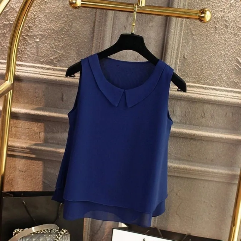 Blusa Chiffon Dupla Camada - Imagem 6