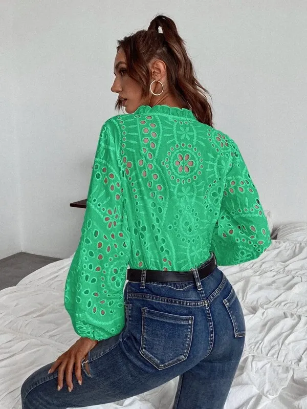 Blusa de Lese Floral - Imagem 15