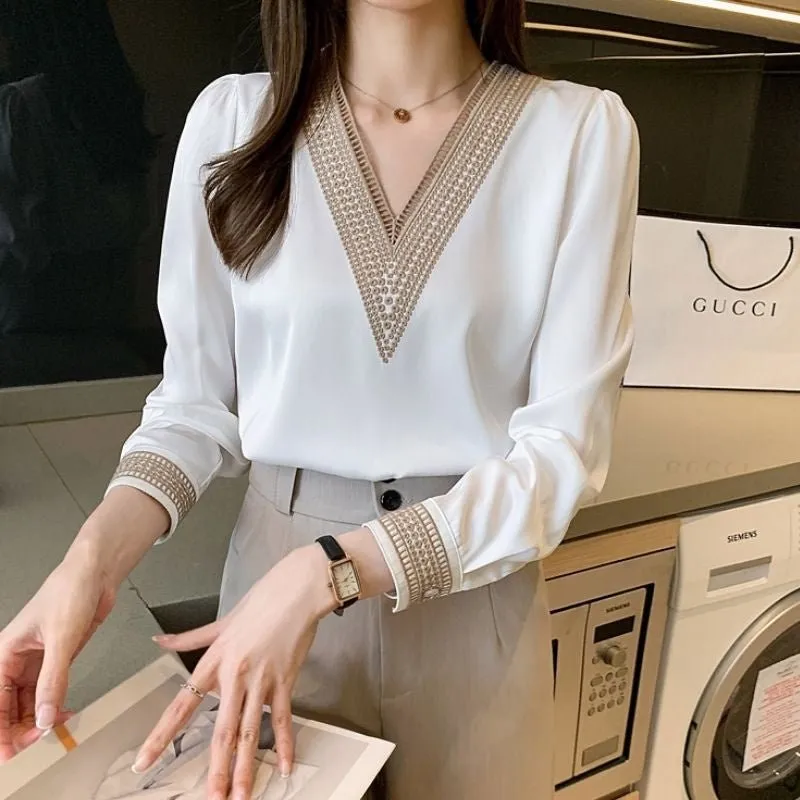 Blusa Manga Longa com Decote V - Imagem 5