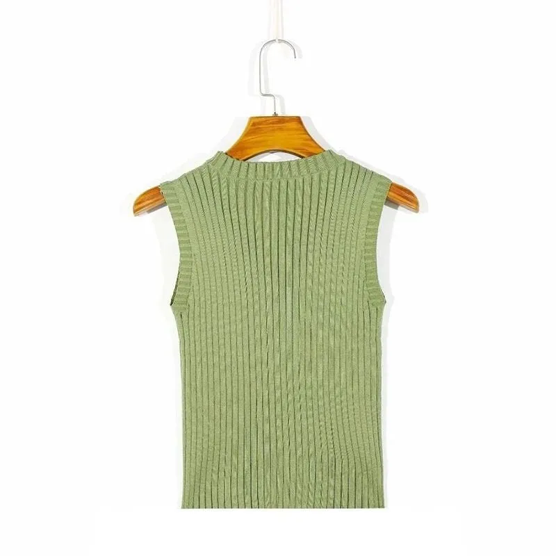 Blusa Sem Mangas Canelada - Imagem 9