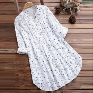Camisa Plissada Linho