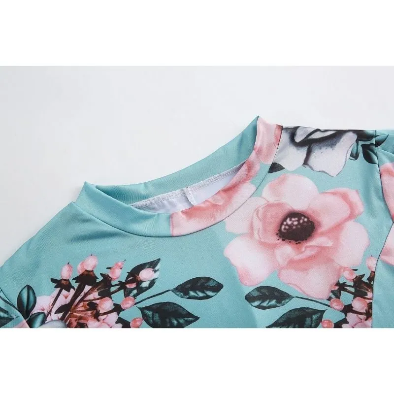 Vestido Floral Gola Alta - Imagem 4