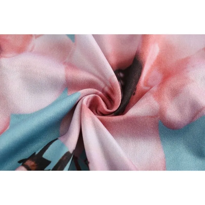 Vestido Floral Gola Alta - Imagem 6