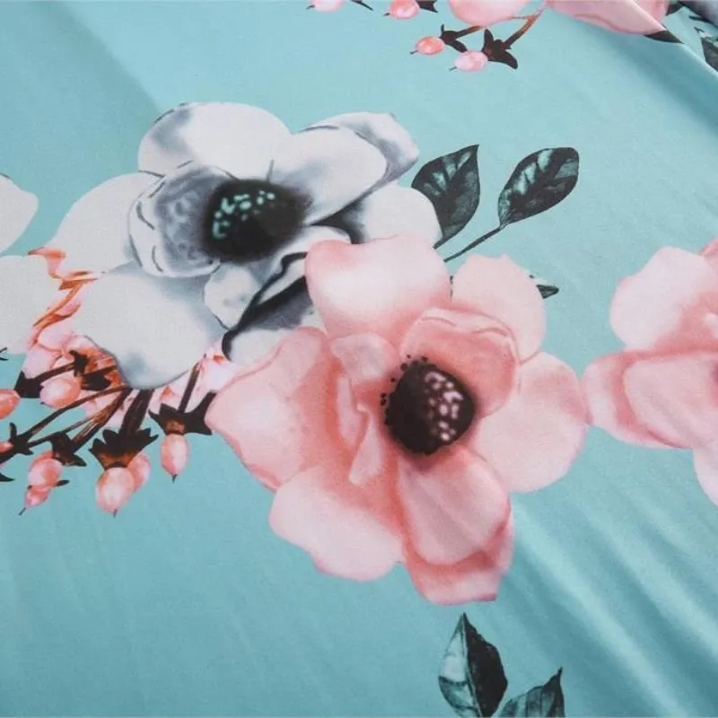 Vestido Floral Gola Alta - Imagem 5