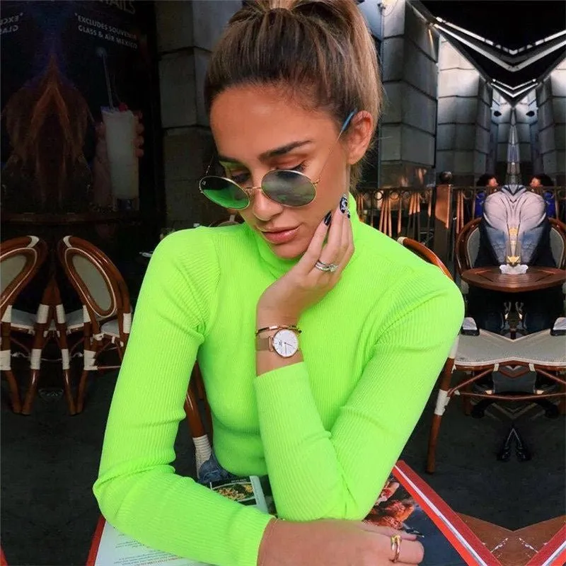 Blusa Gola Alta Neon