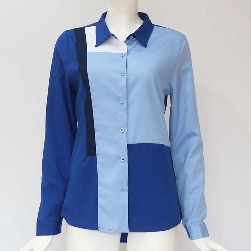 Camisa Chiffon Azul - Imagem 5