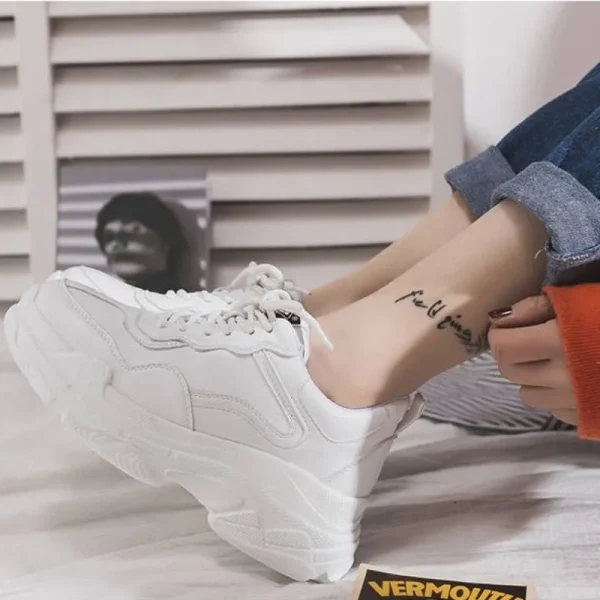 Chunky Sneakers Tenis Chunky Com Vestido Tênis Chunky Casual – Auréola