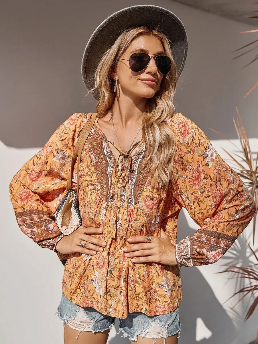 Bata Floral Boho Chic - Imagem 4