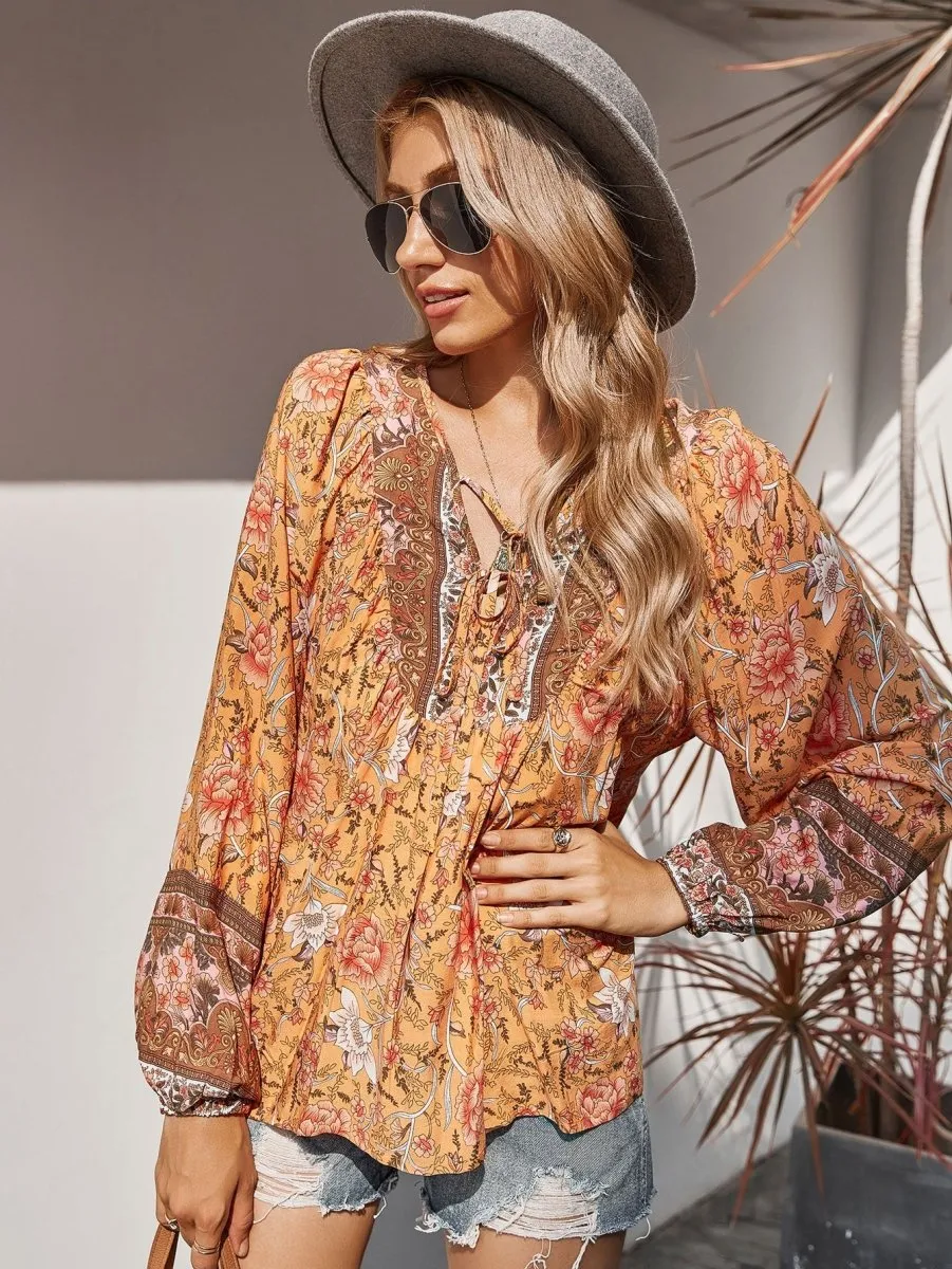 Bata Floral Boho Chic - Imagem 5