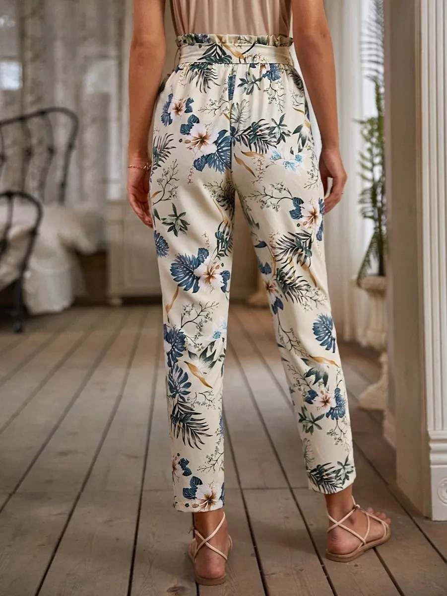 Calça com Cinto Estampa Floral - Imagem 2